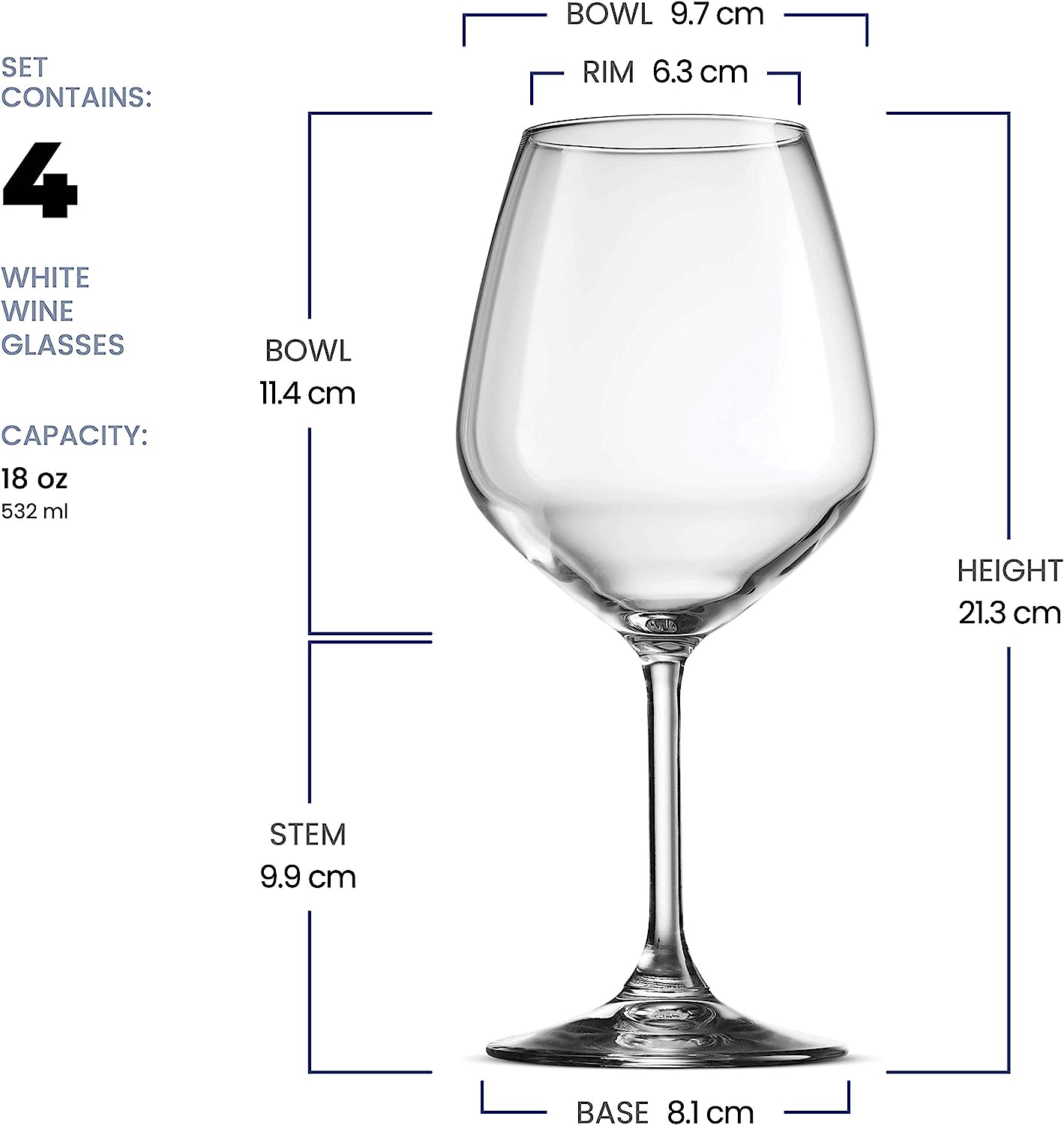 Crystal Red & White Wine Glasses Set Of 4 - baristto