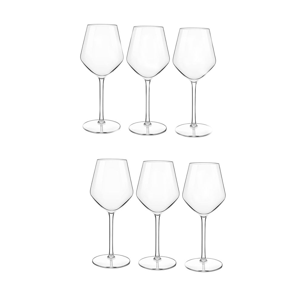 Crystal Red & White Wine Glasses Set Of 6 - baristto