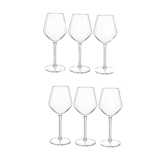 Crystal Red & White Wine Glasses Set Of 6 - baristto