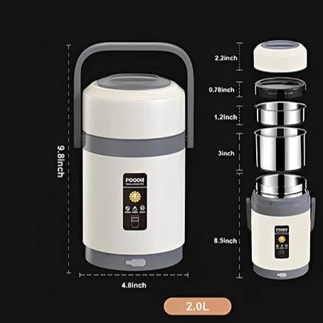 Portable Electric Insulated Lunch Box - baristto