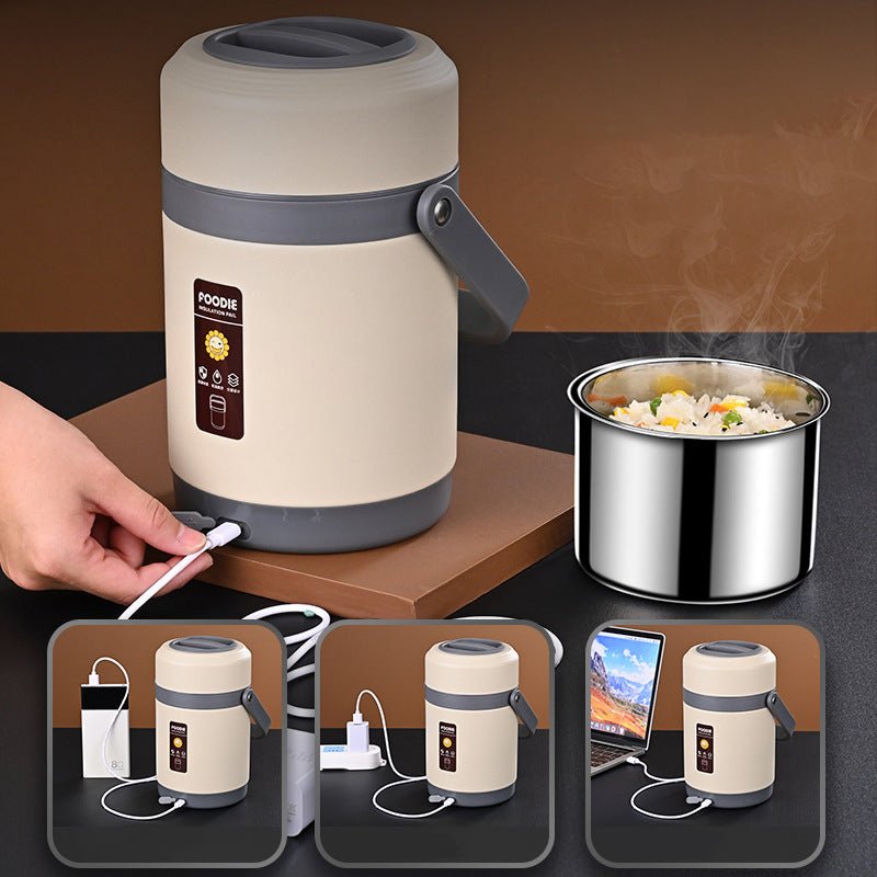 Portable Electric Insulated Lunch Box - baristto