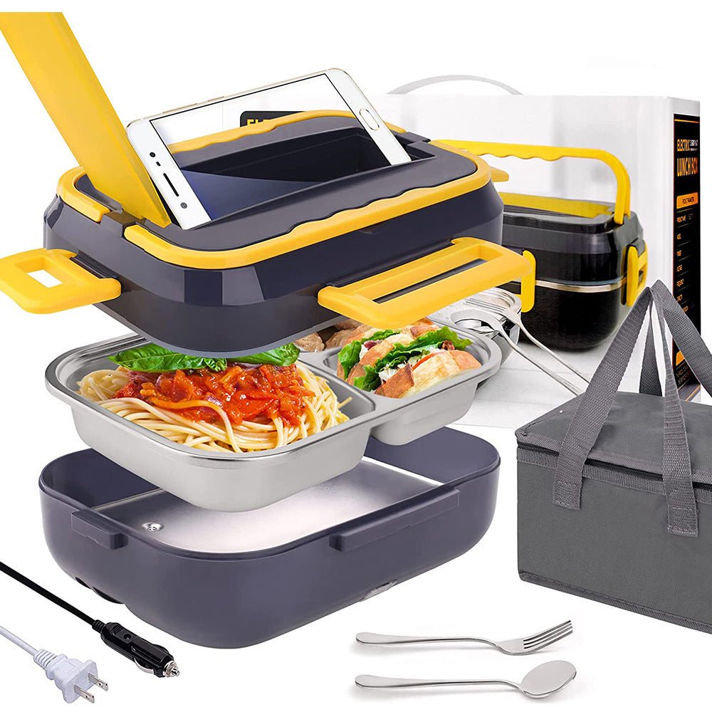 Portable Electric Lunch Box Set With Bag - baristto