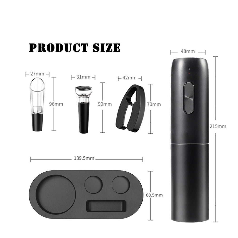 Rechargeable Automatic Electric Wine Opener - baristto