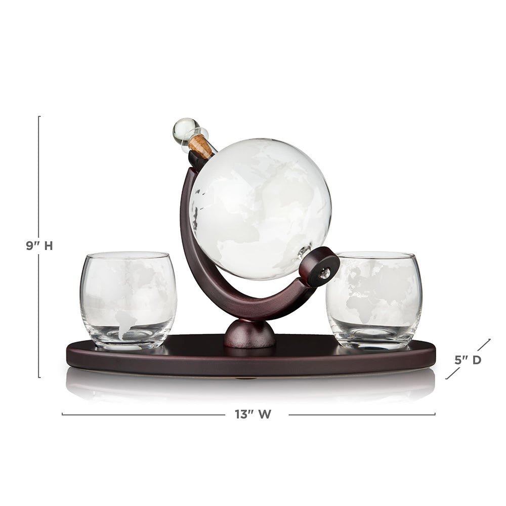 Whiskey Globe Decanter Set - baristto