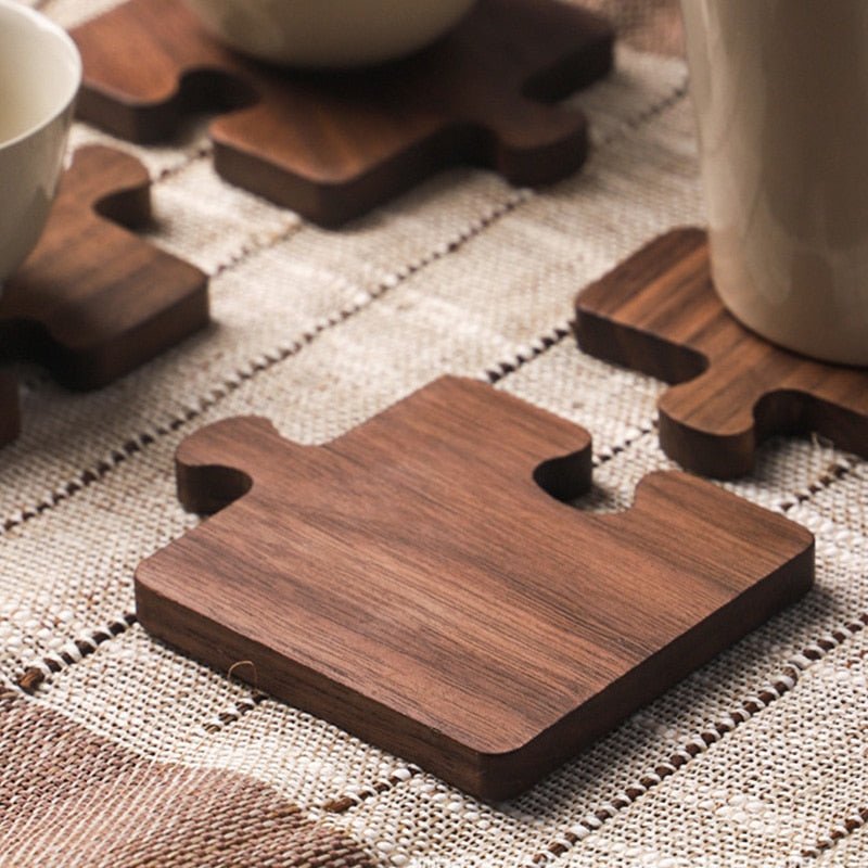 Wooden Puzzle Coasters Set of 4 - baristto