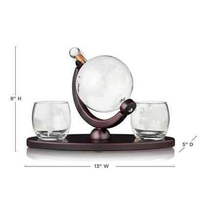 Whiskey Globe Decanter Set - baristto