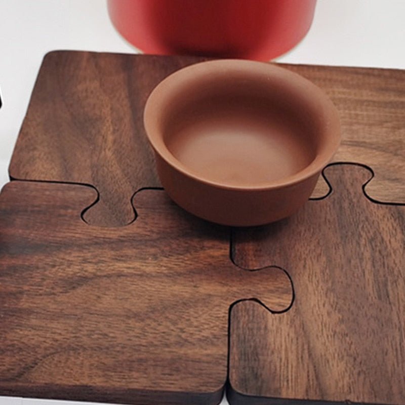 Wooden Puzzle Coasters Set of 4 - baristto